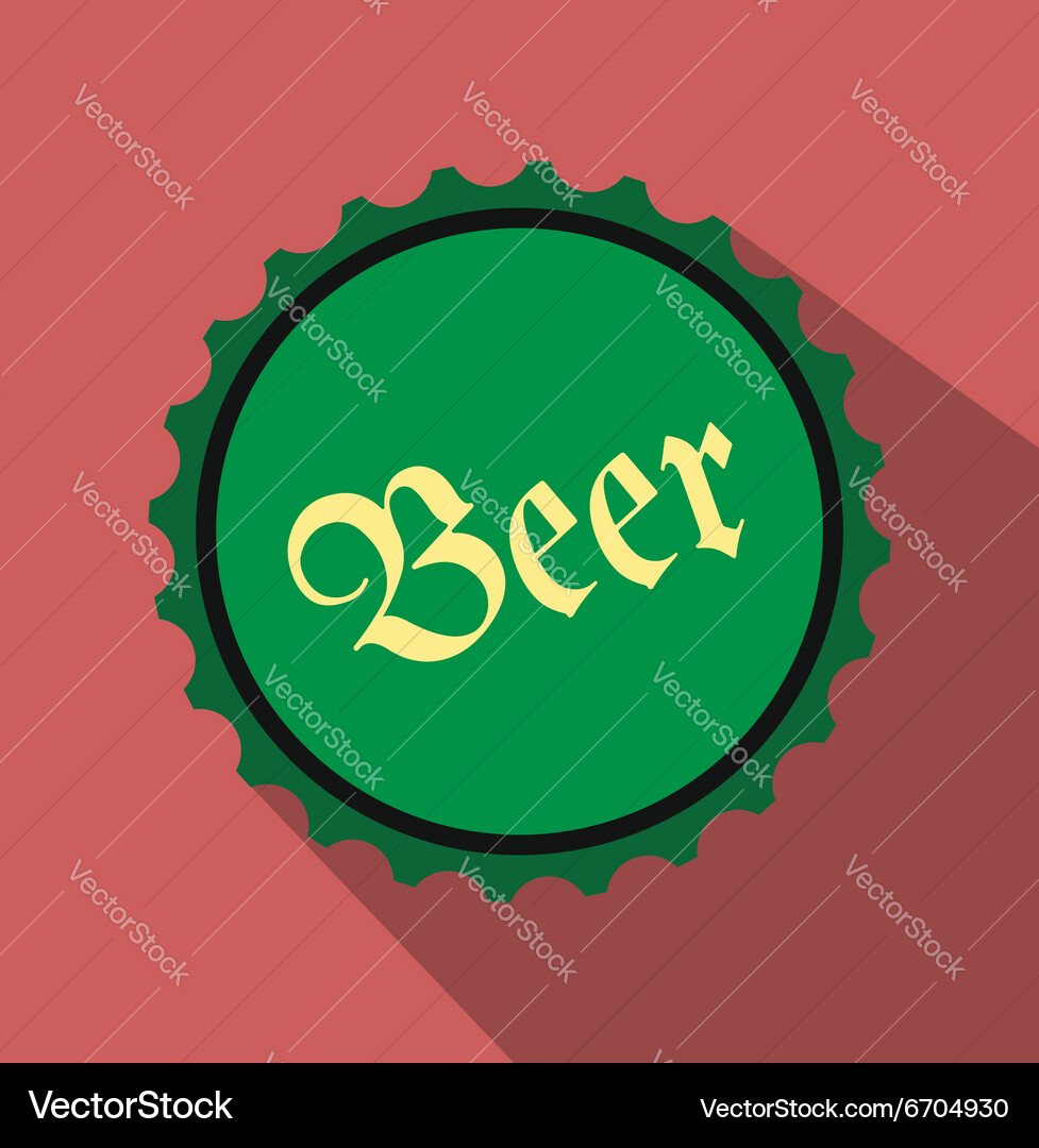 Beer flat icon Royalty Free Vector Image - VectorStock