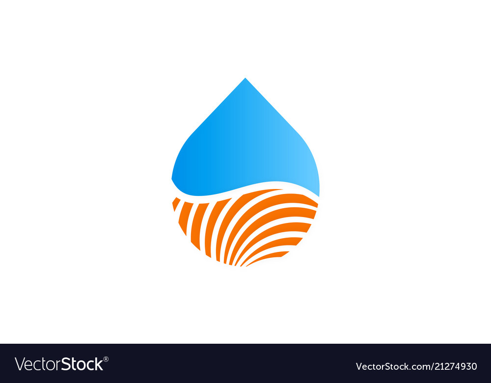 Droplet bio eco logo