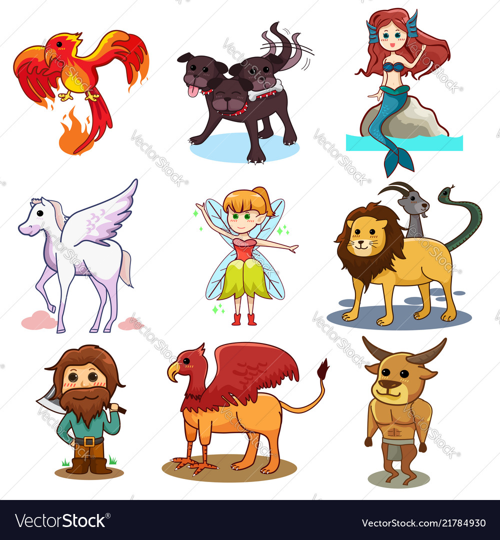 Fairy tale icons Royalty Free Vector Image - VectorStock