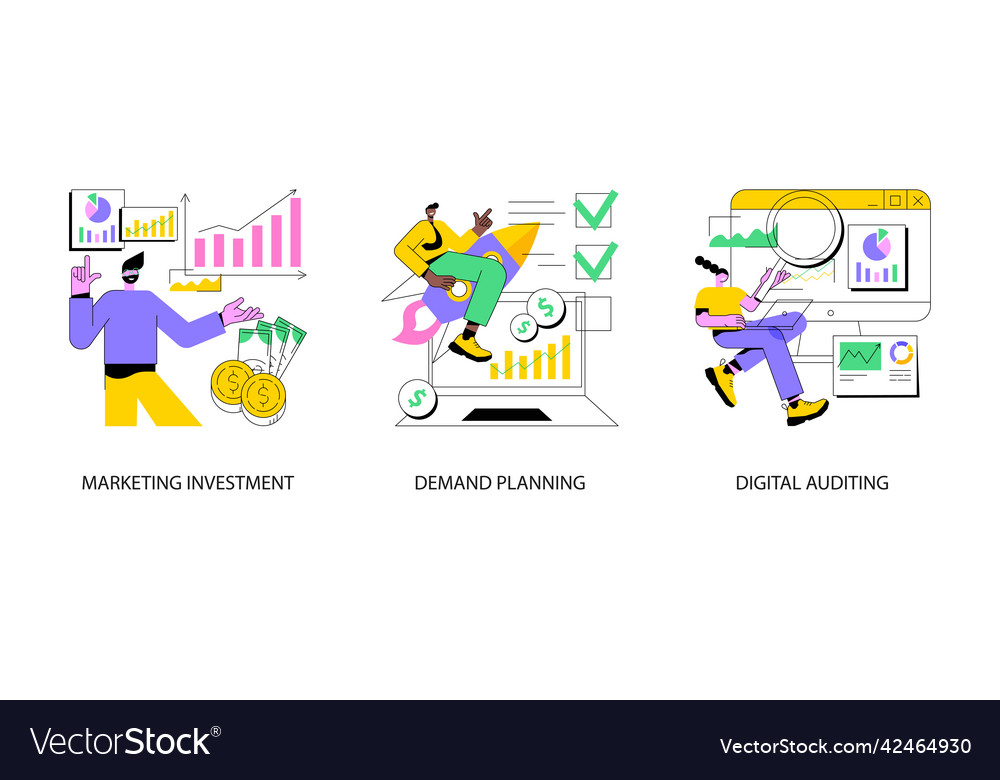 Marketing accounting abstract concept