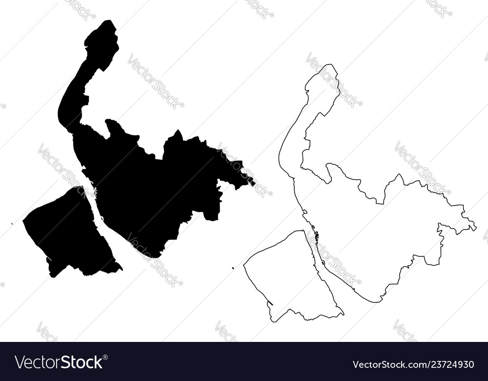 Merseyside map Royalty Free Vector Image - VectorStock