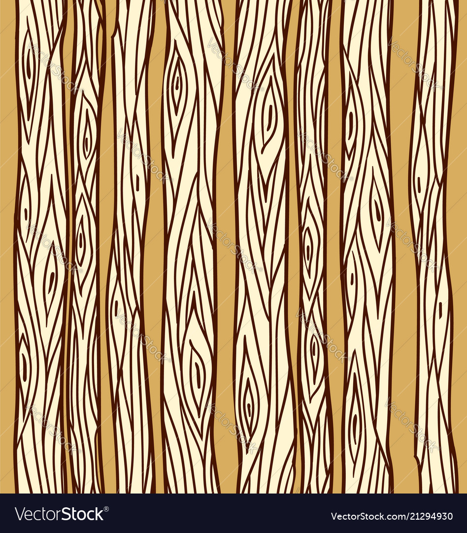 Seamless texture with doodle tree trunks element vector image Seamless texture with doodle tree trunks element