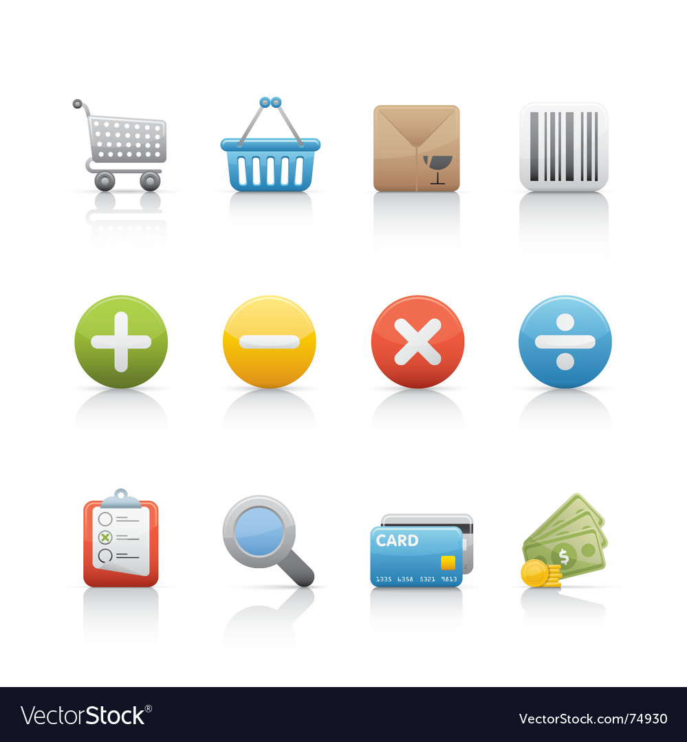 Shopping icons