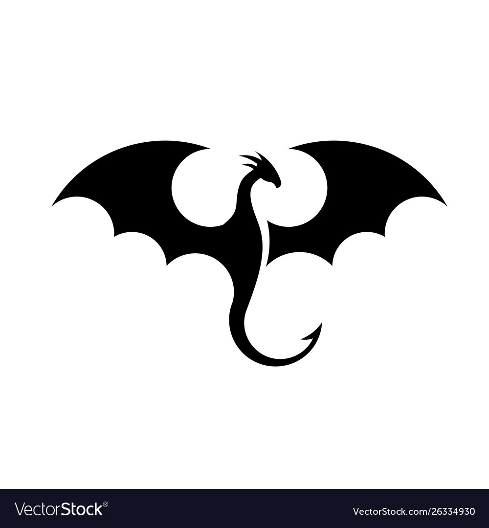 Simple dragon silhouette