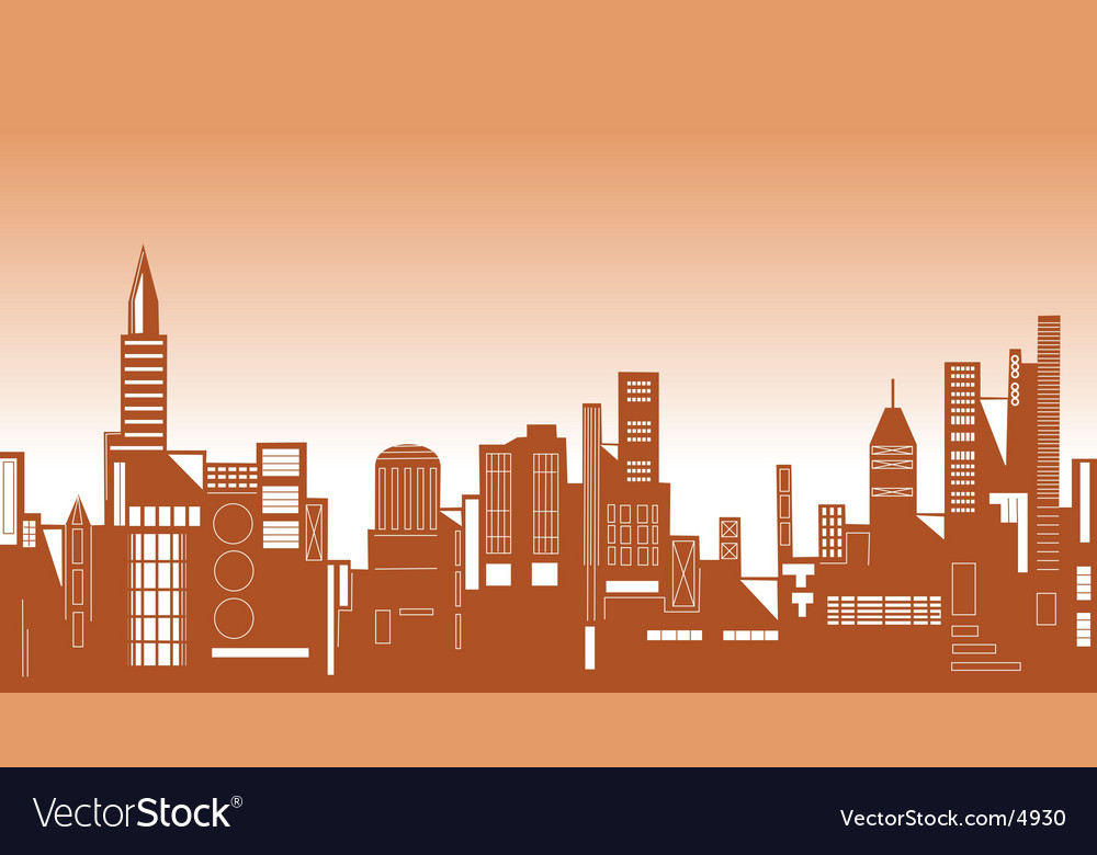 Skyline Royalty Free Vector Image - VectorStock