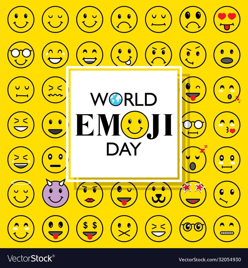 World emoji day poster