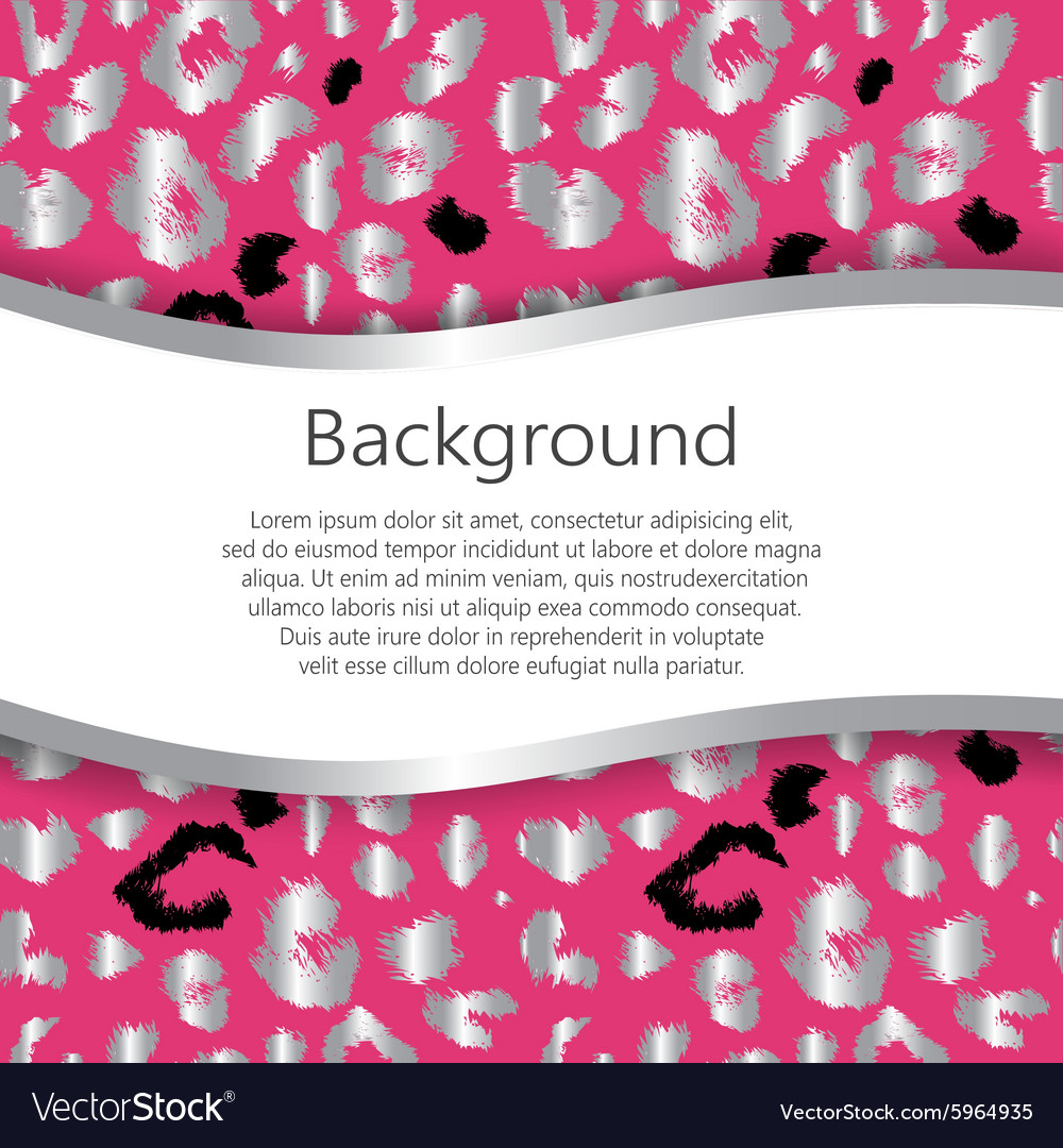 Abstract background with leopard print design