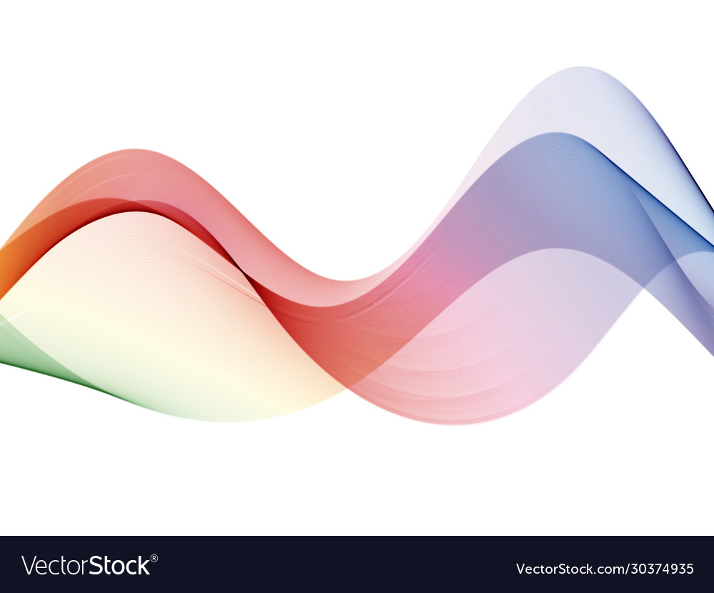 Abstract motion smooth color wave curve rainbow