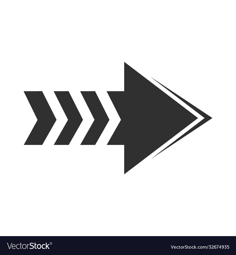 Arrow direction related icon right pointed