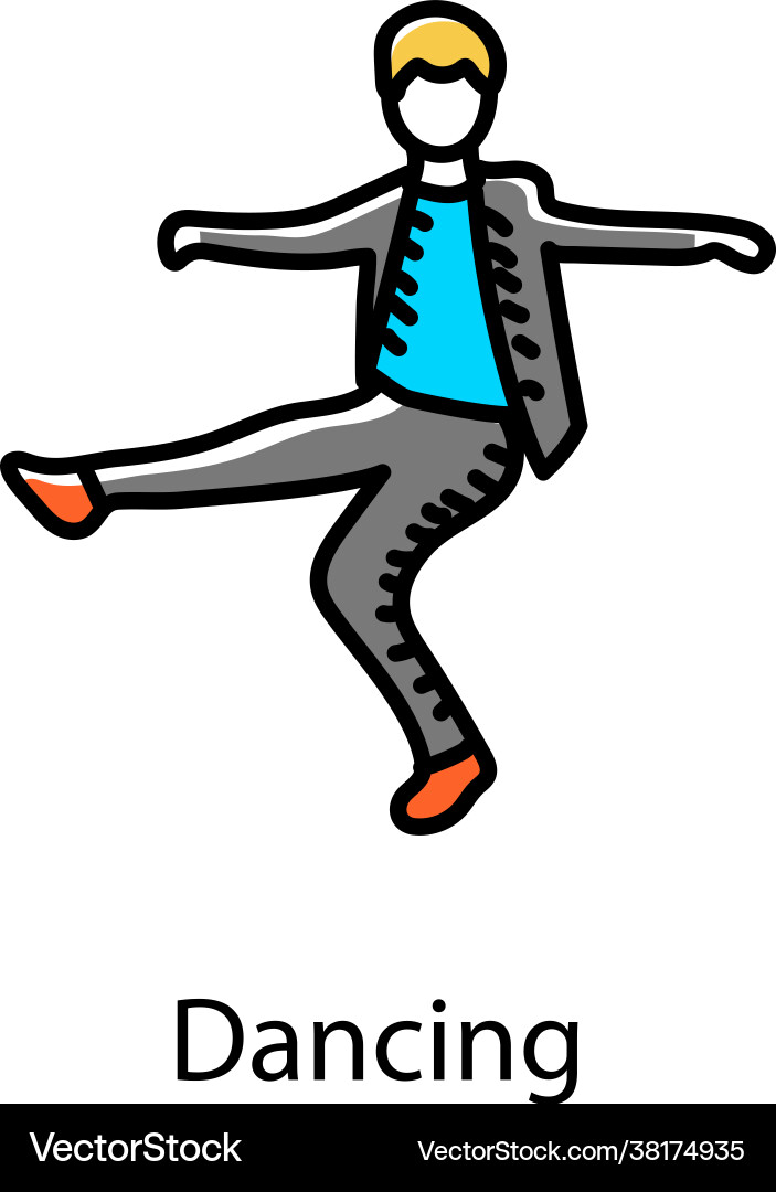 tanzen-lizenzfreies-vektorbild-vectorstock