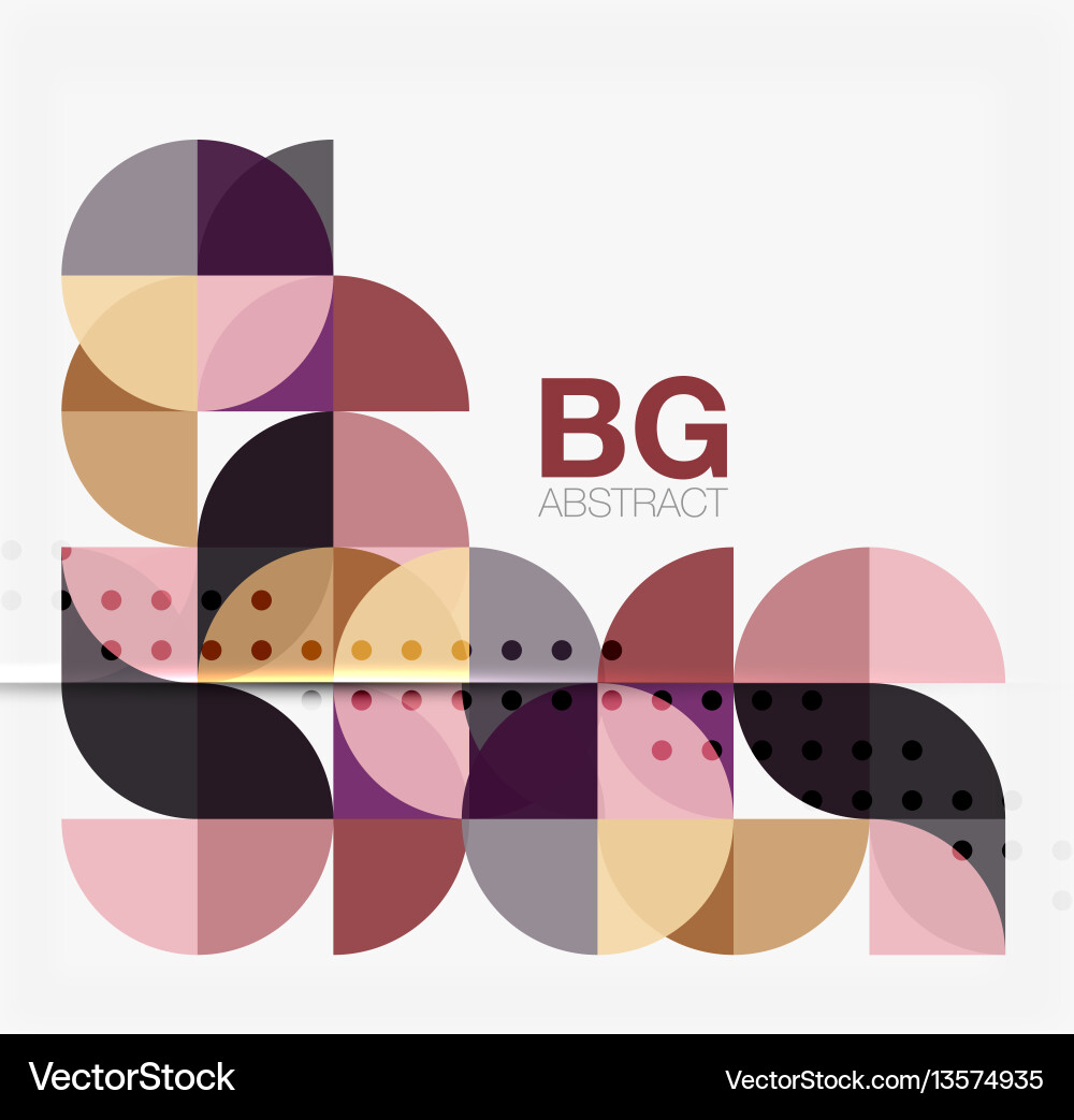 Geometric circle abstract background Royalty Free Vector