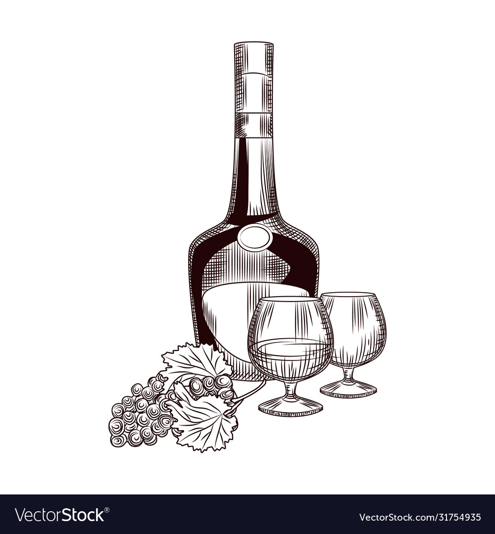 Раскраска коньяк