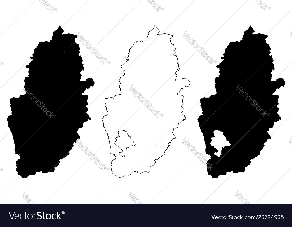 Nottinghamshire map Royalty Free Vector Image - VectorStock