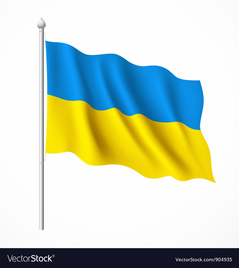 Ukraine Flag Royalty Free Vector Image Vectorstock 1823