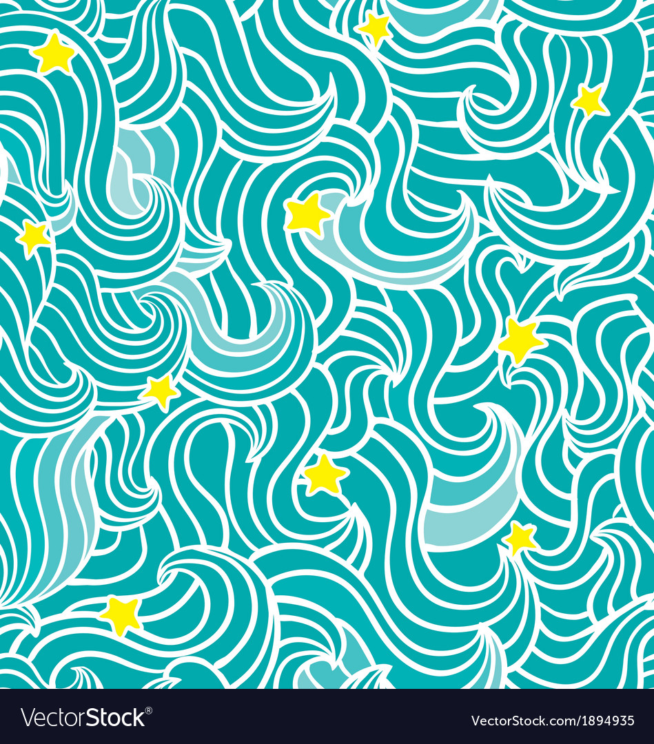 Wave pattern with stars