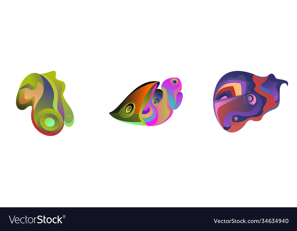 Abstract liquid shape fluid design isolated