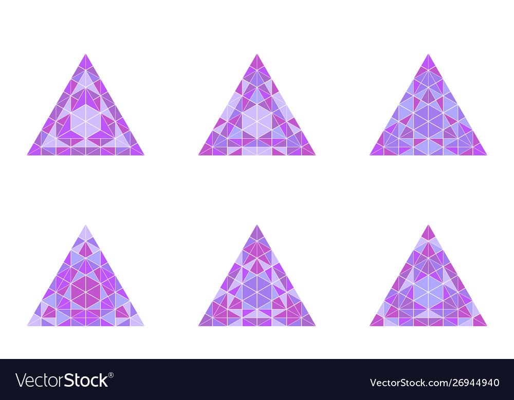 Abstract polygonal isolated geometrical mosaic