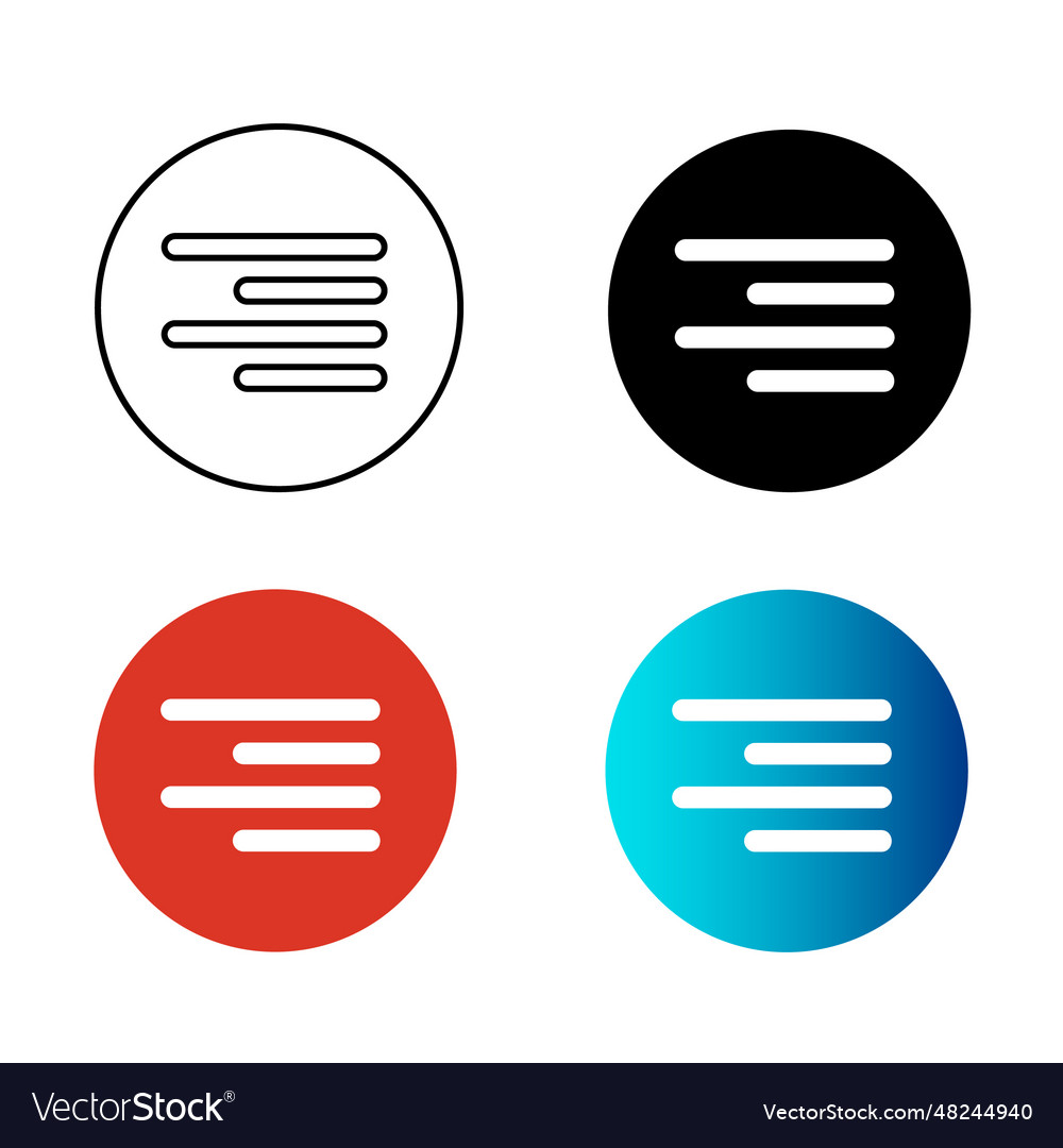 Abstract text align right silhouette vector image Abstract text align right silhouette