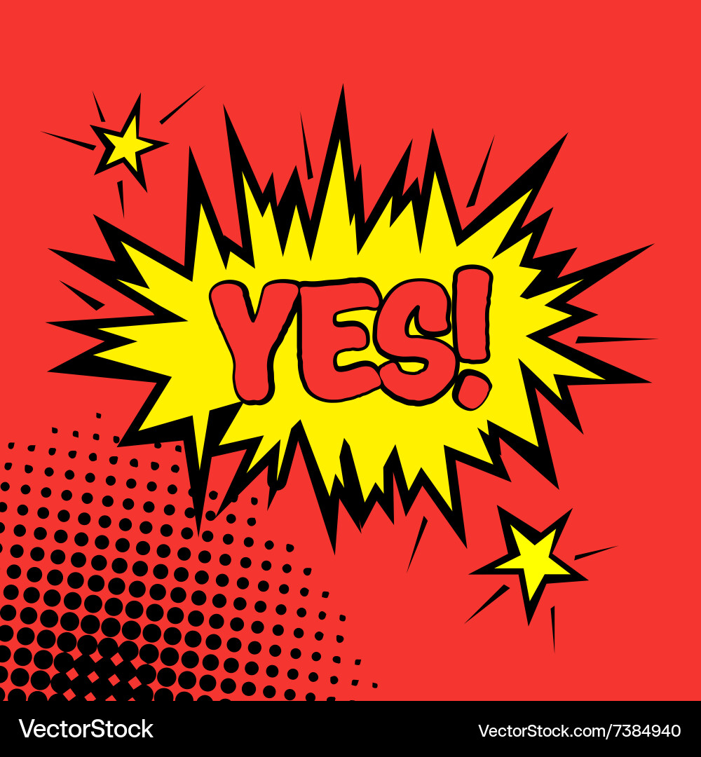 Comics Icon Banner Pop Art Style Royalty Free Vector Image