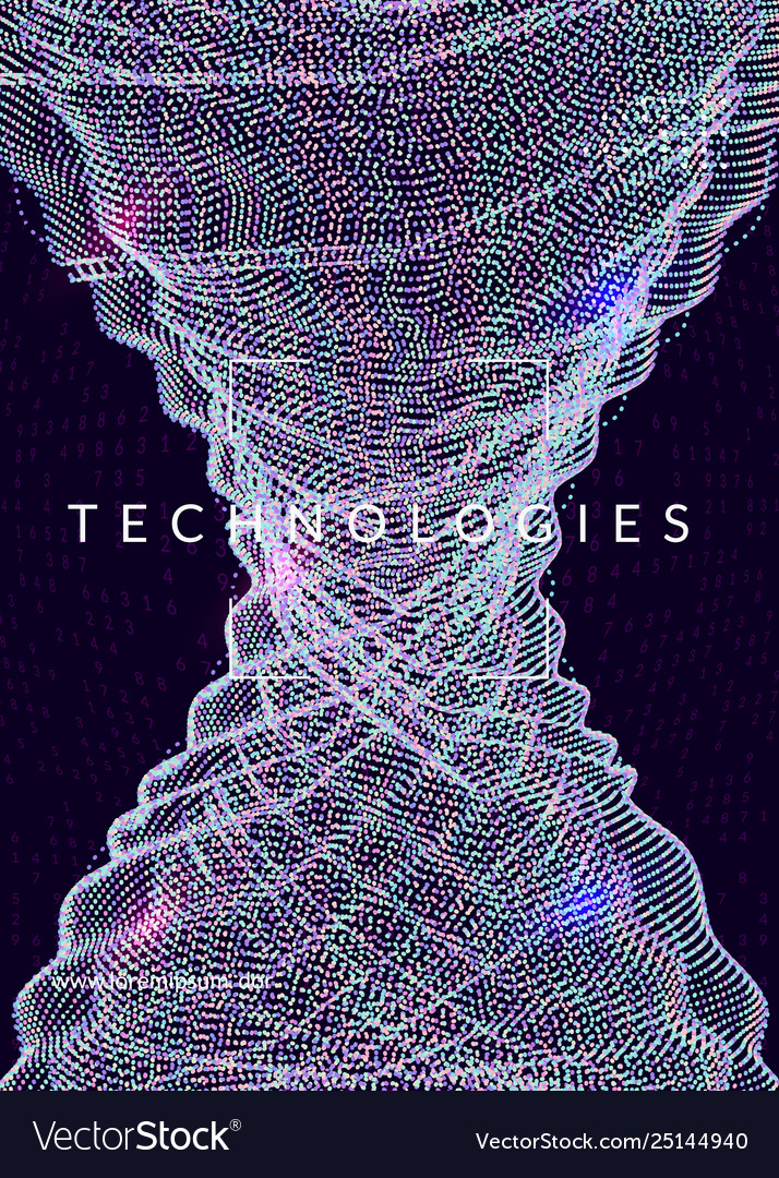 Digital technology abstract background artificial vector image Digital technology abstract background artificial