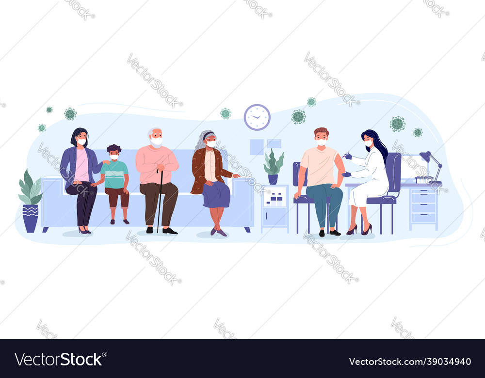 Global immunization coverage vector image Global immunization coverage