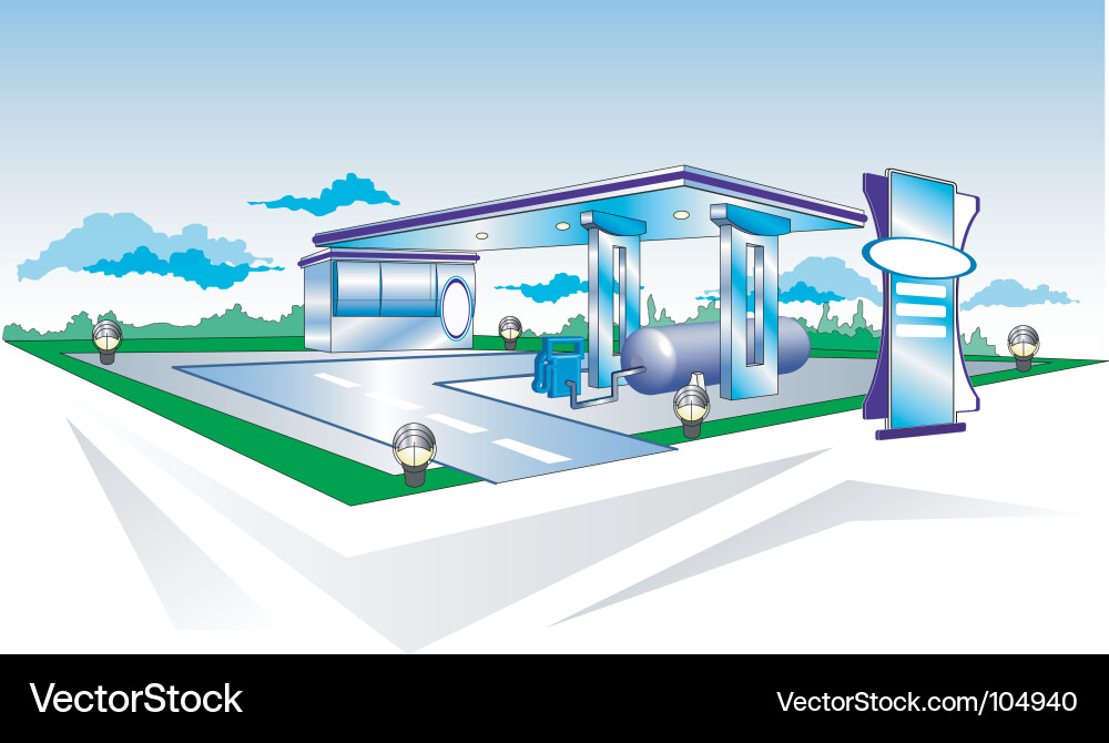 Refuelling Royalty Free Vector Image - VectorStock