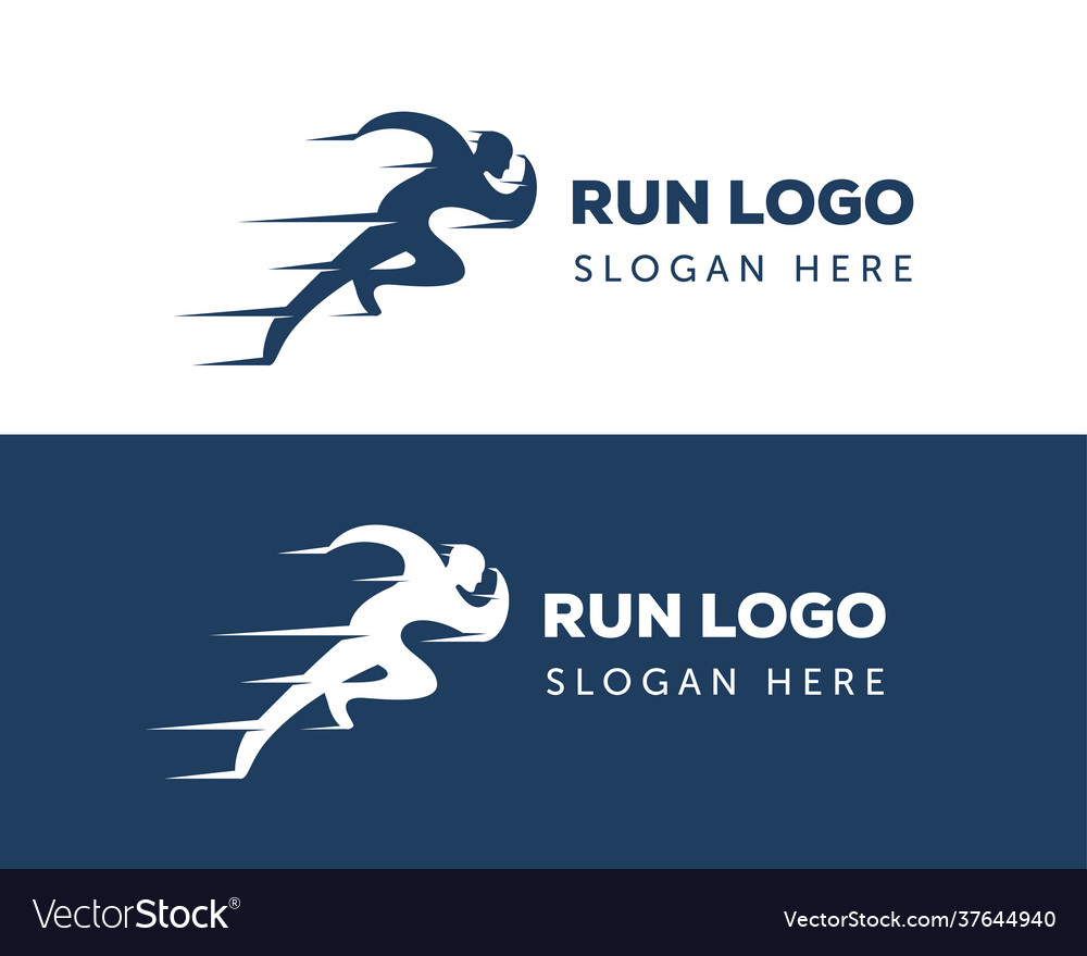 Run logo sport creative fast