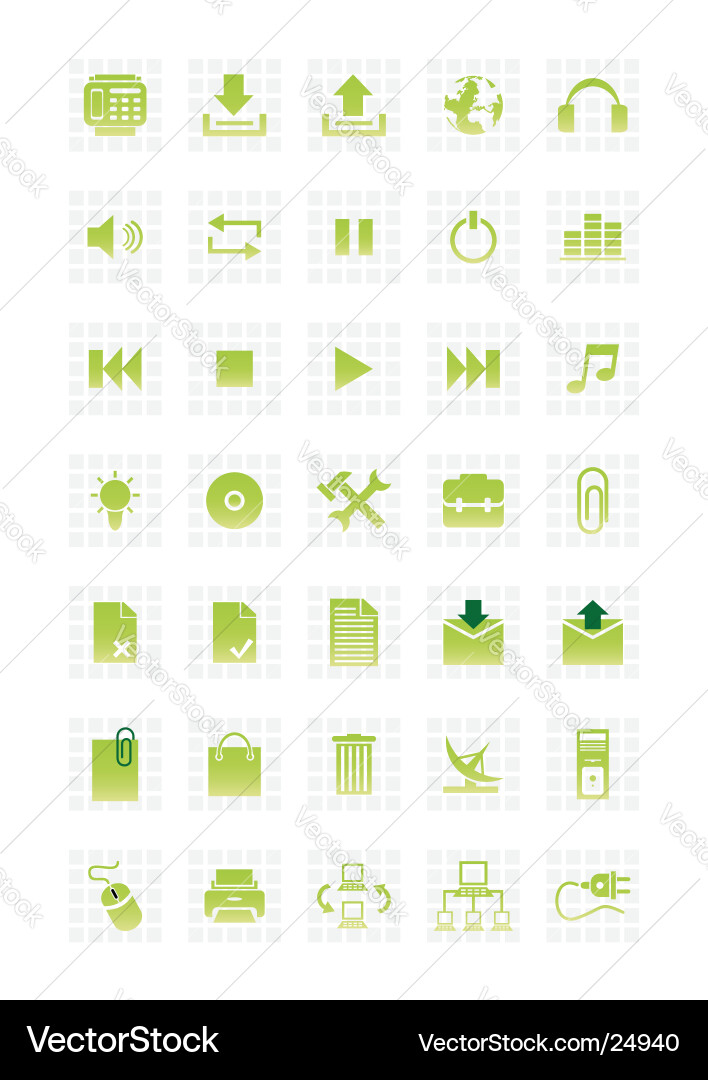 Web icons Royalty Free Vector Image - VectorStock