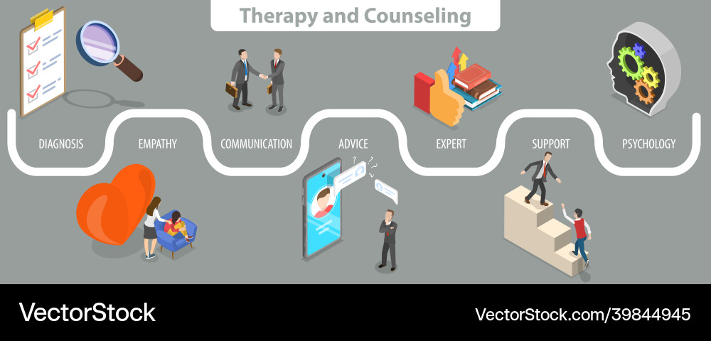 3d isometric flat conceptual Royalty Free Vector Image
