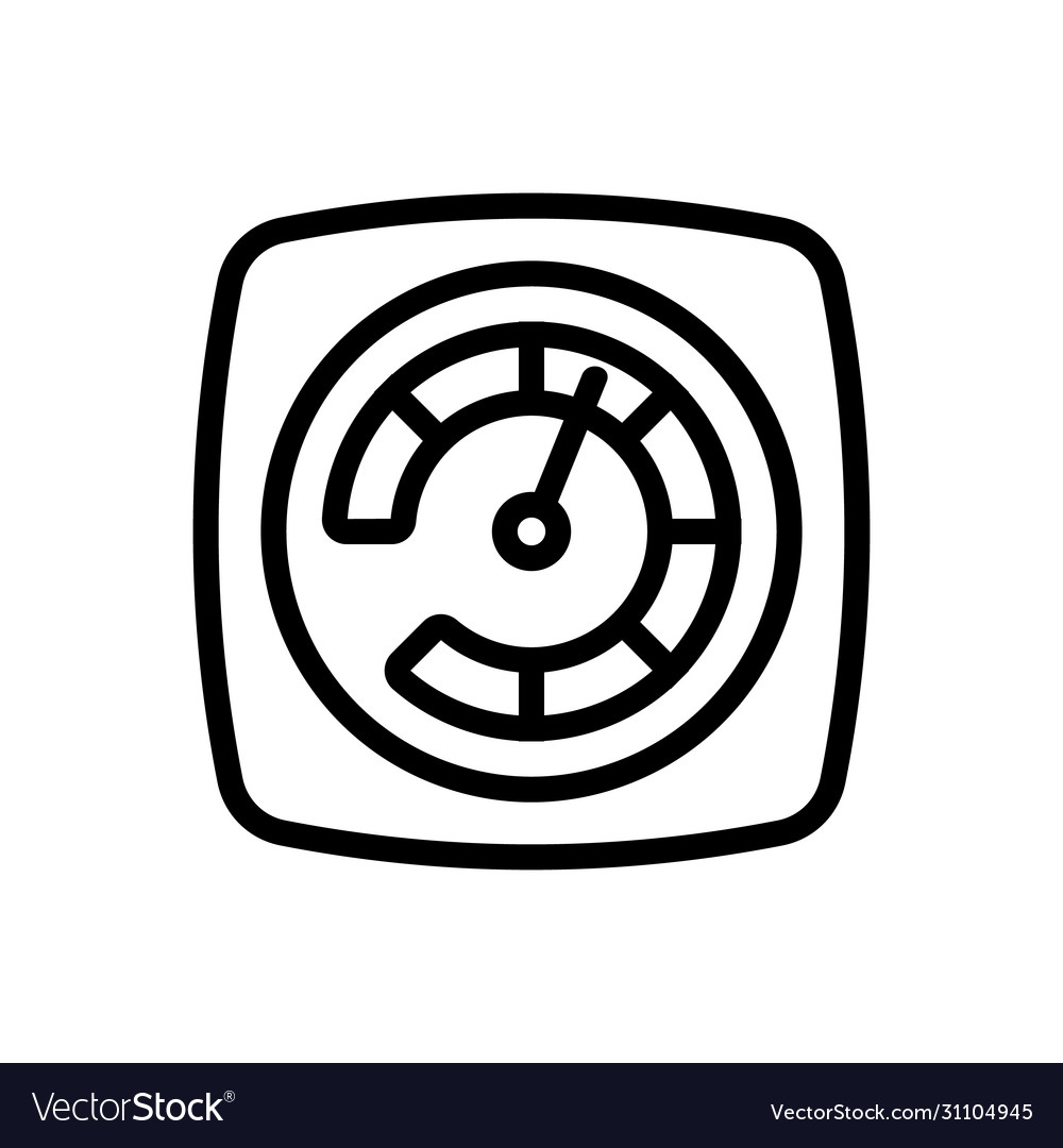 Acceleration indicator icon outline