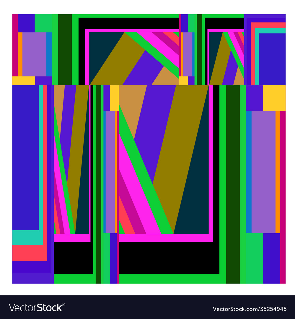 Colorful geometric and curve background pattern