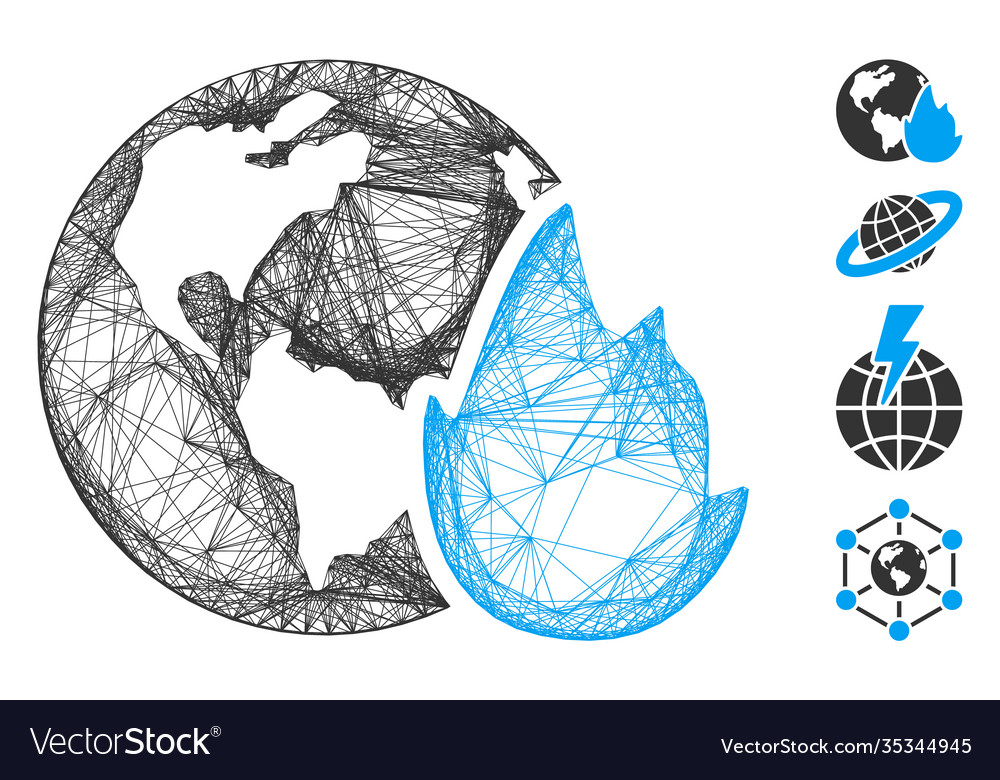 Linear planet flame mesh