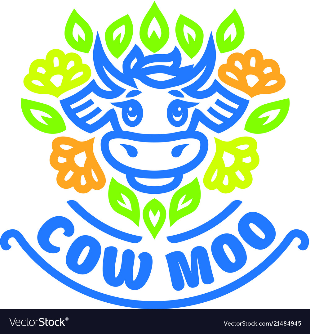 Logo of cow vector image Logo of cow