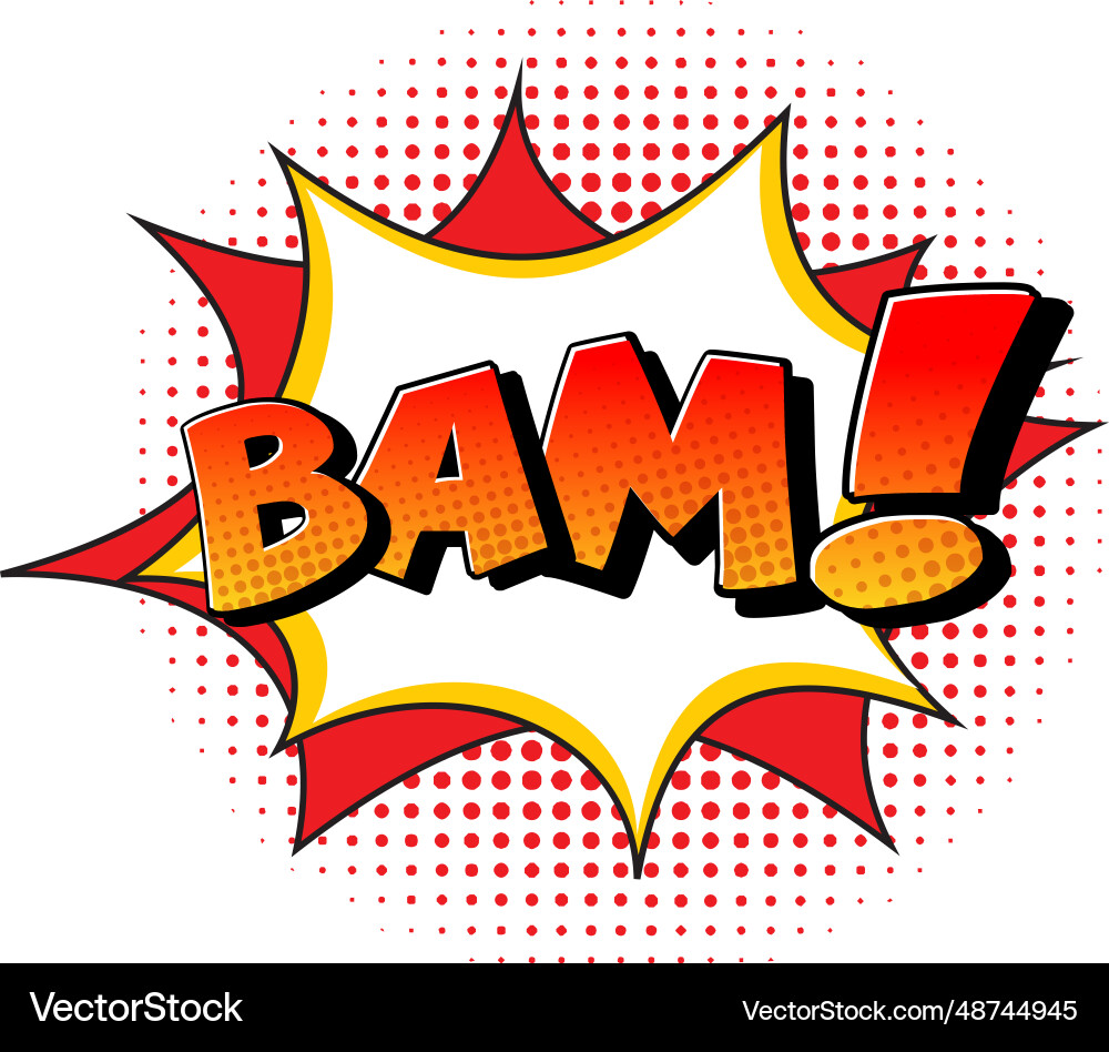 Retro Comic Speech Bubble Royalty Free Vector Image