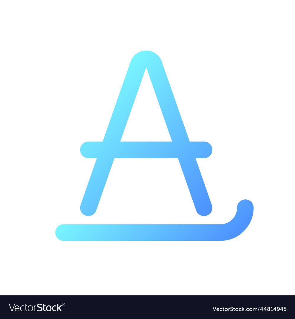 Text formatting pixel perfect gradient linear ui vector image Text formatting pixel perfect gradient linear ui