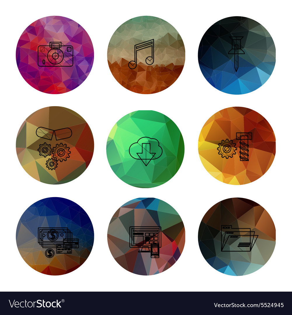 Universal modern icons for web and mobile app