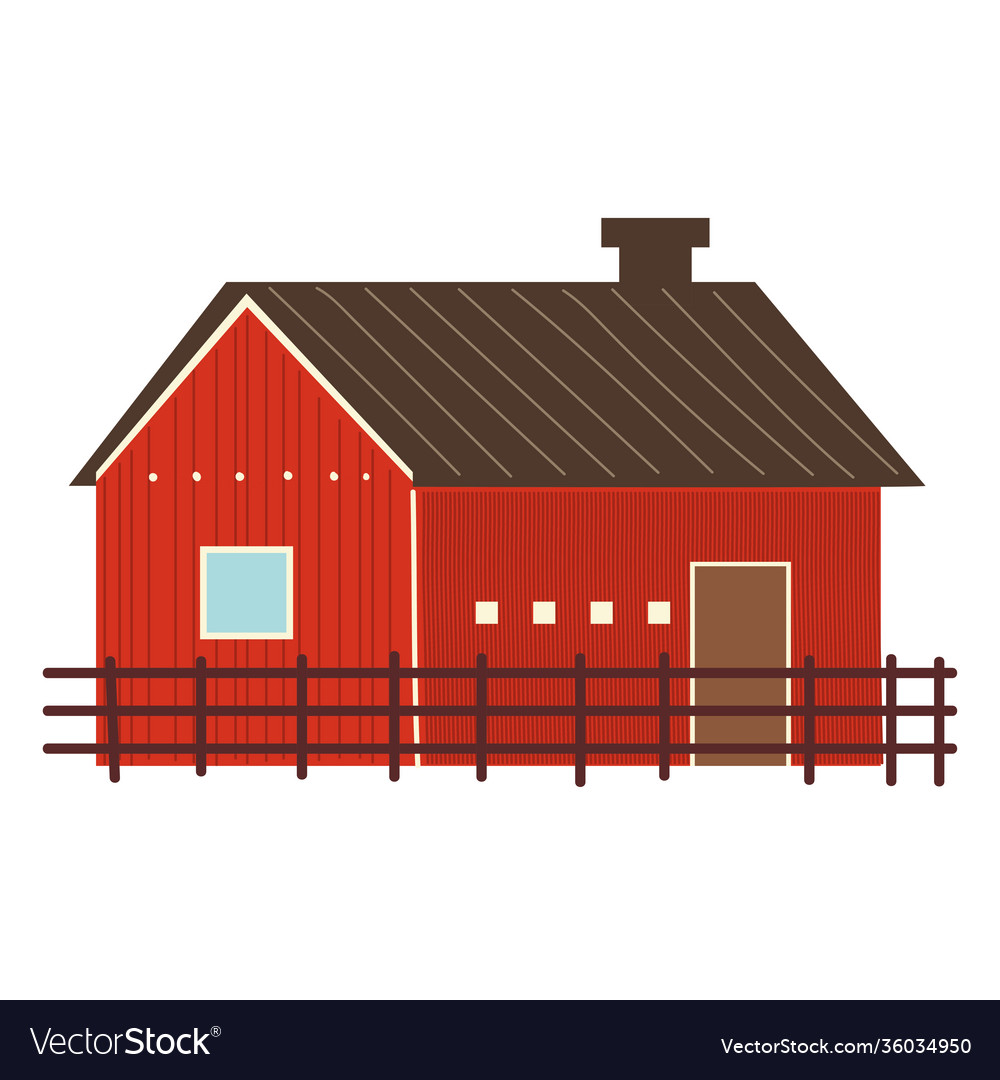 Farm and agriculture wooden barn fence