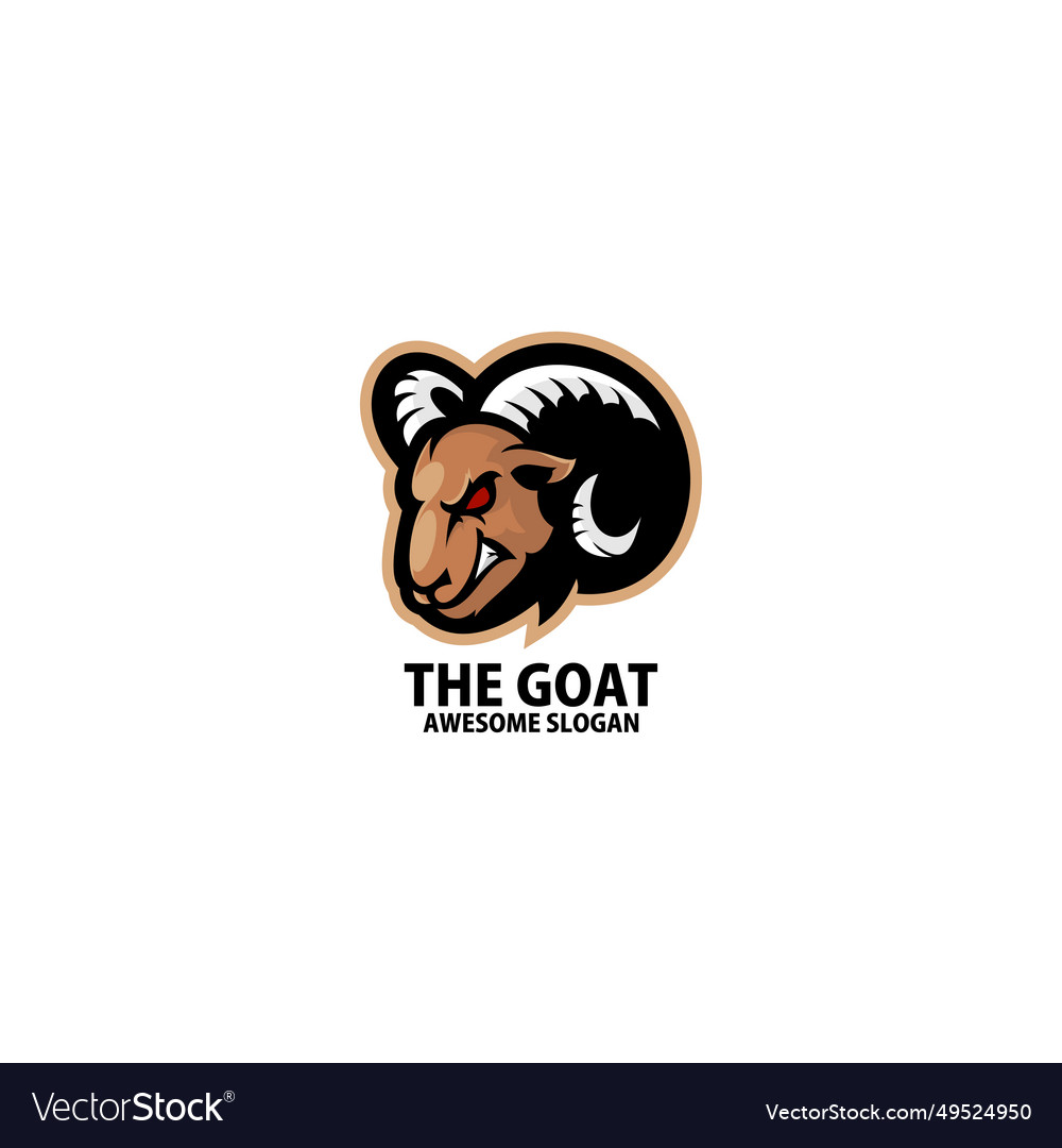 Goat angry logo gaming esport design