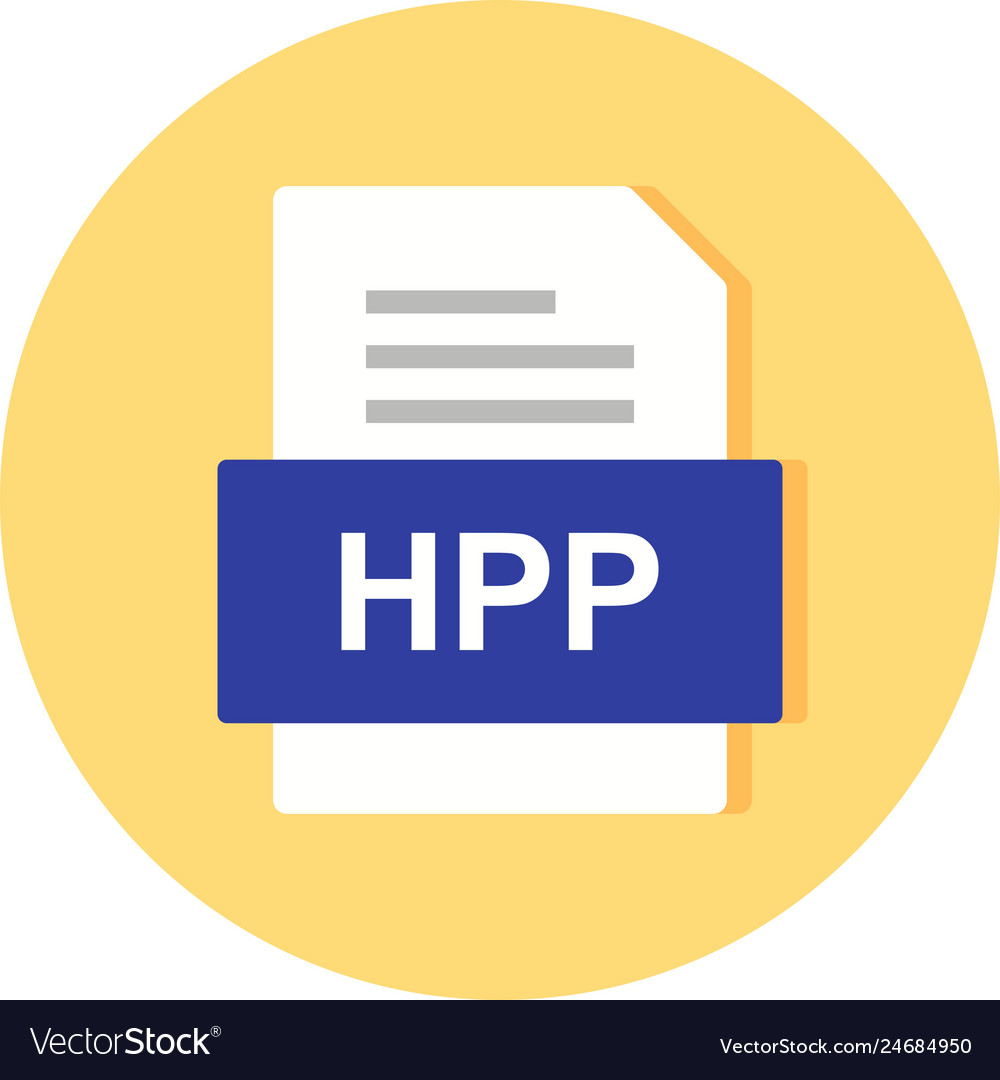 Hpp file document icon