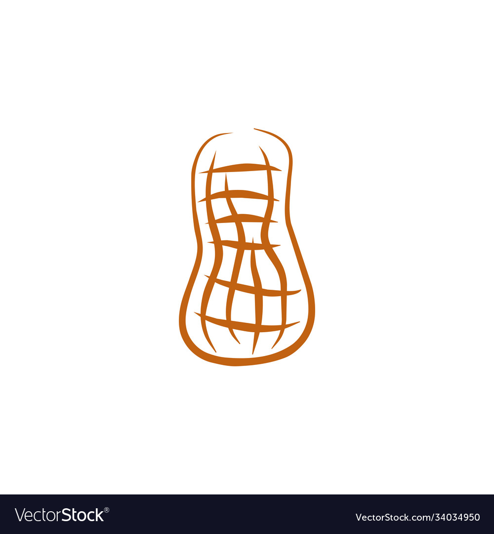Peanut Pflanzen Logo Design Vorlage vector image Peanut Pflanzen Logo Design Vorlage