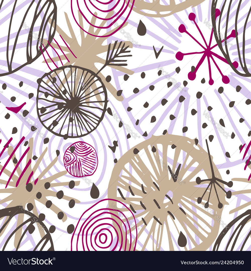 Seamless pattern simple scandinavian vector image Seamless pattern simple scandinavian