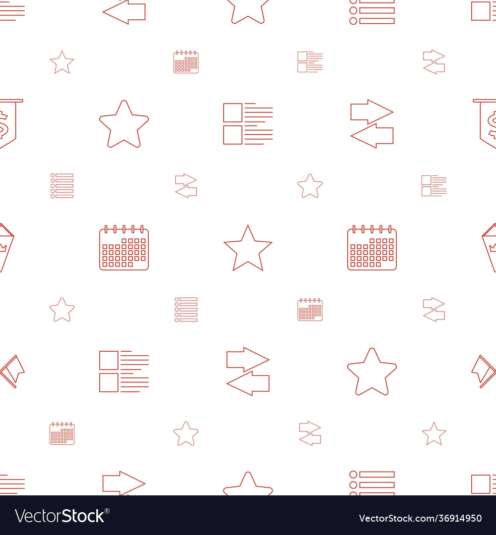 Ui icons pattern seamless white background