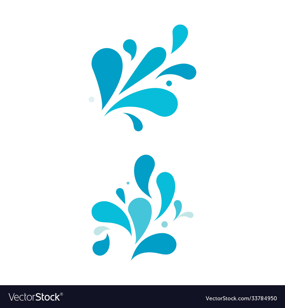 Wasserspritzer Icon vector image Wasserspritzer Icon