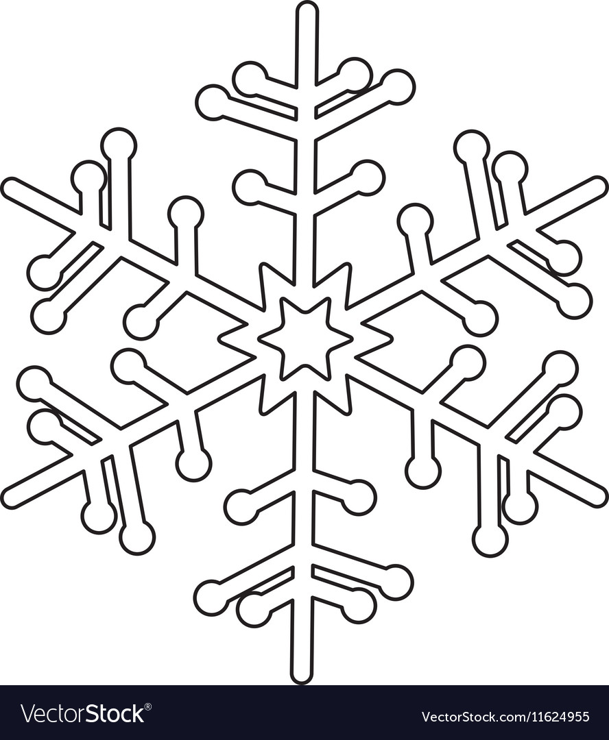 Creative snowflake icon image