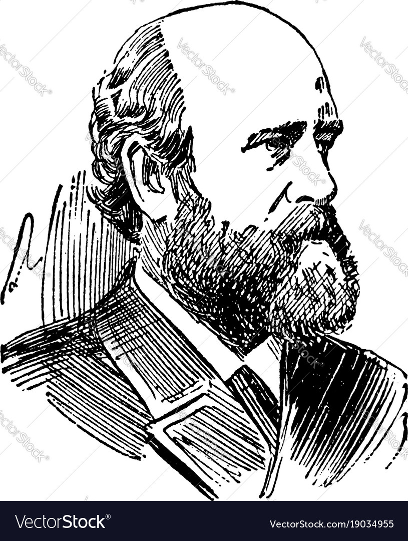 Henry george vintage Royalty Free Vector Image