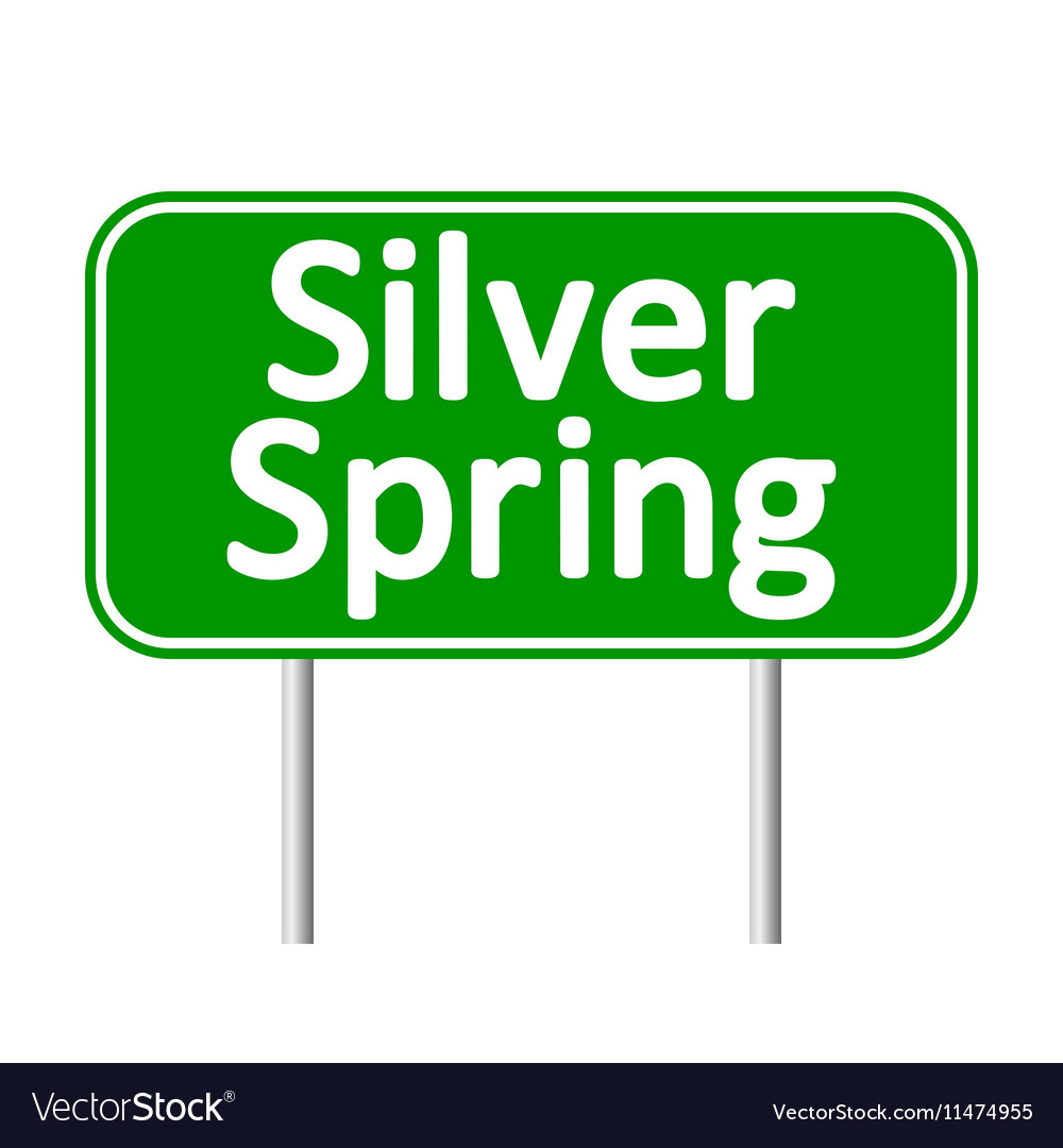 Silver spring green road sign