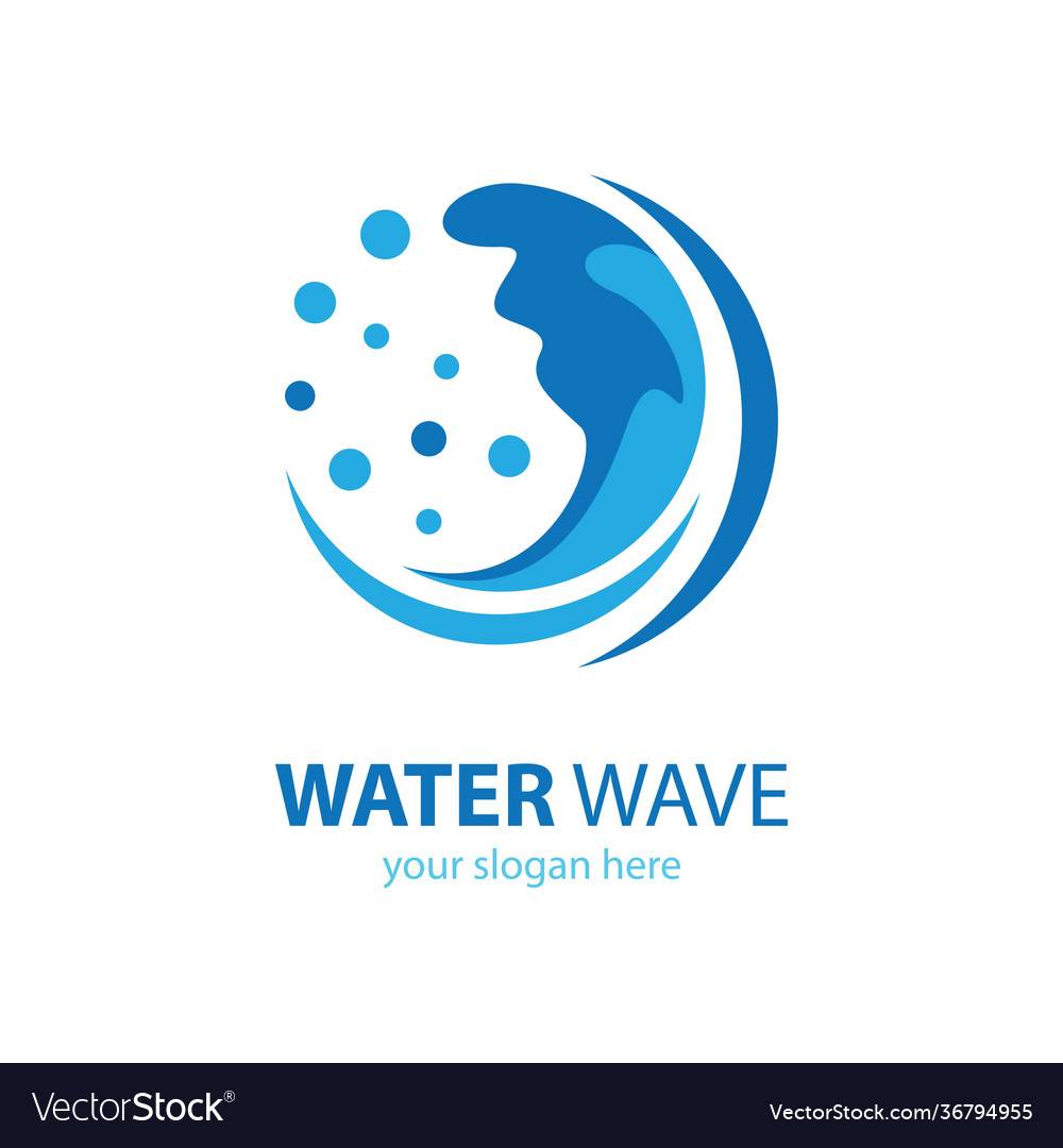 Water wave logo images