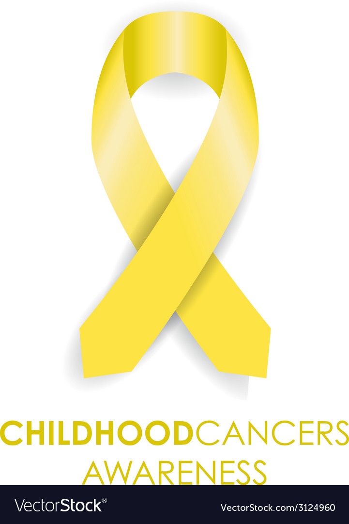 Childhood Cancer Ribbon Royalty Free Vector Image