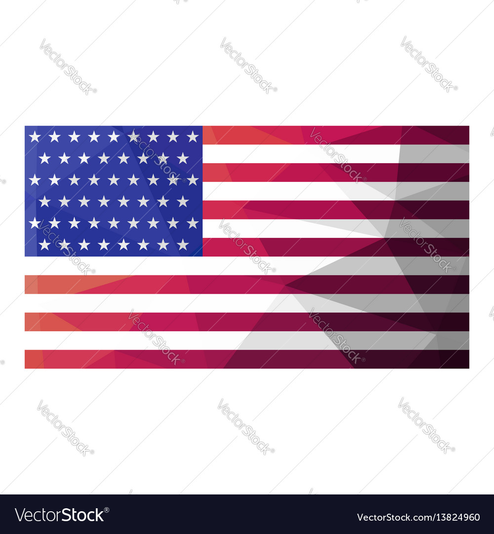 Geometric USA Flag