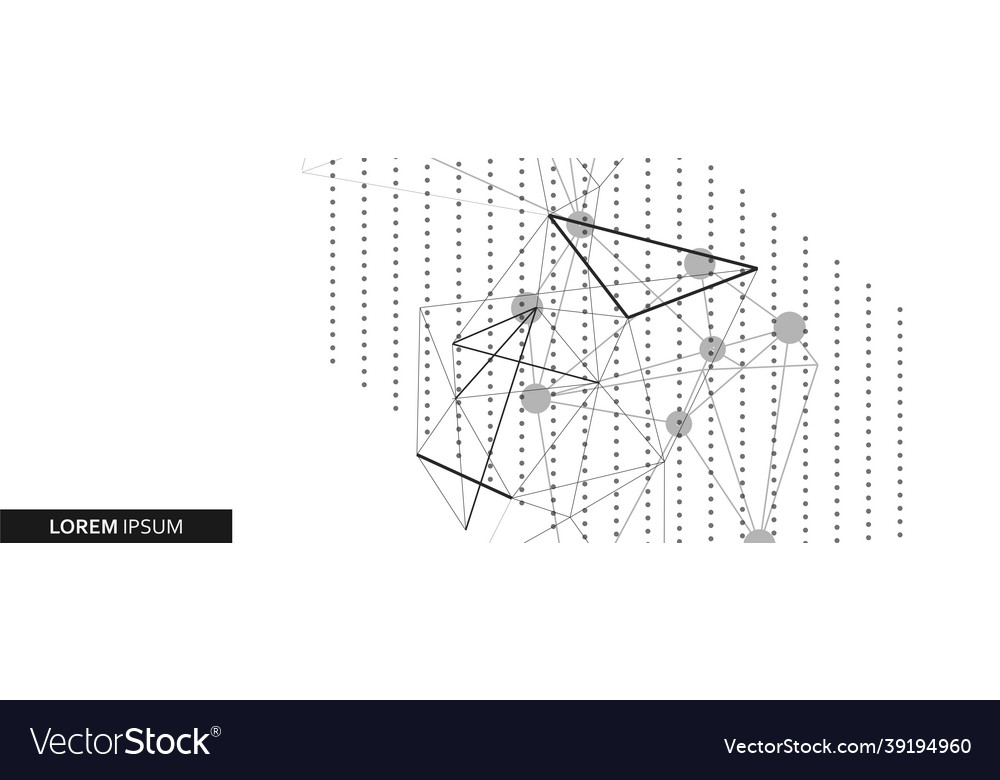 Graphic background dots and lines vector image Graphic background dots and lines